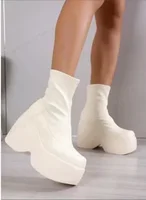 Brand New Gothic Style Sexy Elegant Chunky Platform Women Ankle Boots Big Size 43 Walking Comfy Woman Shoes Platform Shoes - Image 5