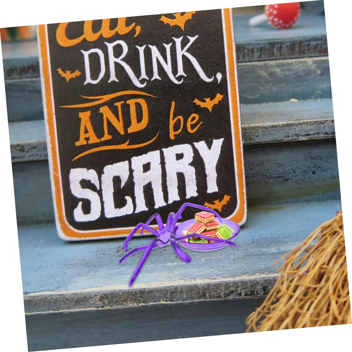 NNVC Halloween Spiders Shaped Bowl Fruits Plate Food Tray Candy Biscuit Package Basket Trick or Treat Halloween Party Decor