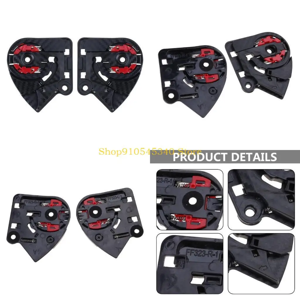 

U2JA Helmet Visors Base Plate Set for FF801 FF323 Helmet Lens Holder Base