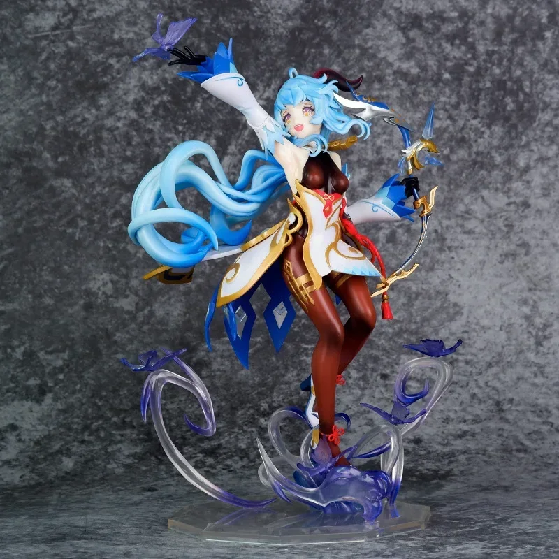 26cm Genshin Impact Ganyu Bow And Arrow Beauty Girl Birthday Gift Pvc Action Figure Game Ornament Collection Model Doll Toys