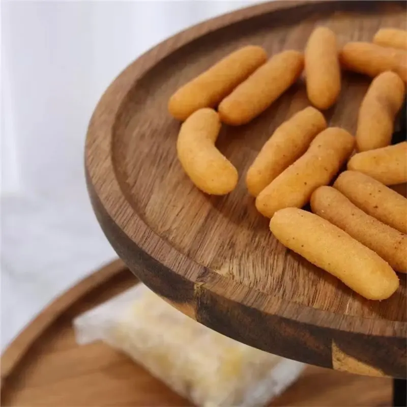 GIGI Wooden Cake Stand Wooden Material Elegan Snack Dish Multifunction Tablewaret Dried Fruit Tray Dessert Display