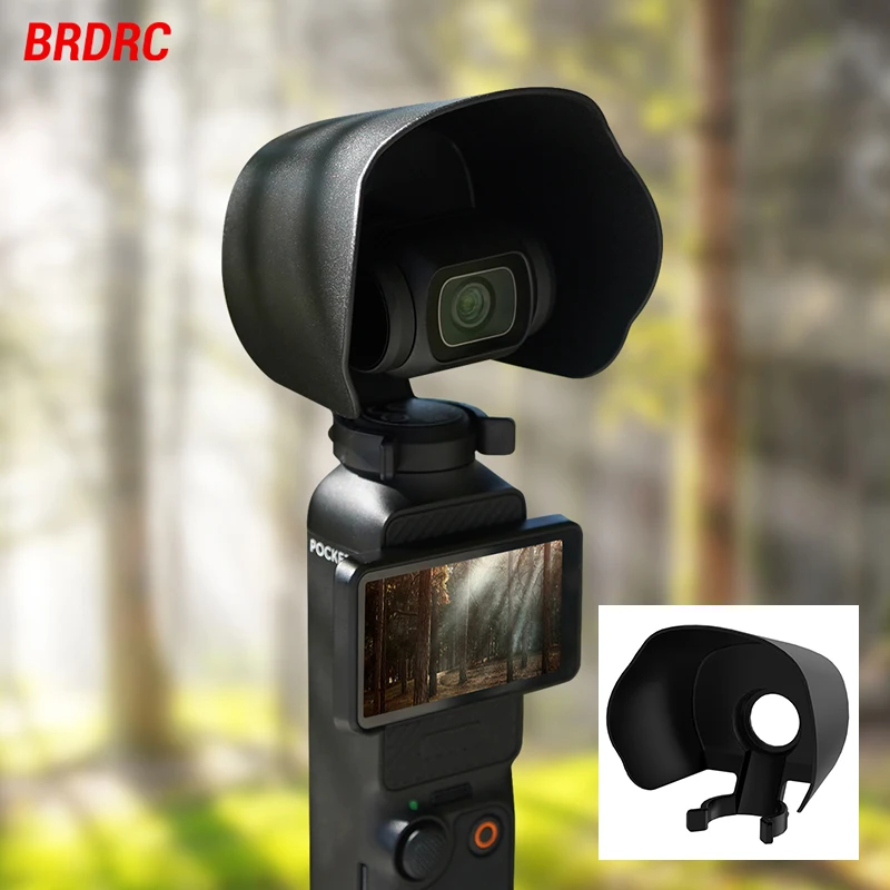 Lens Sun Hood Sunshade for DJI Osmo Pocket 3,Prevent Glare Handheld Gimbal Camera Accessories