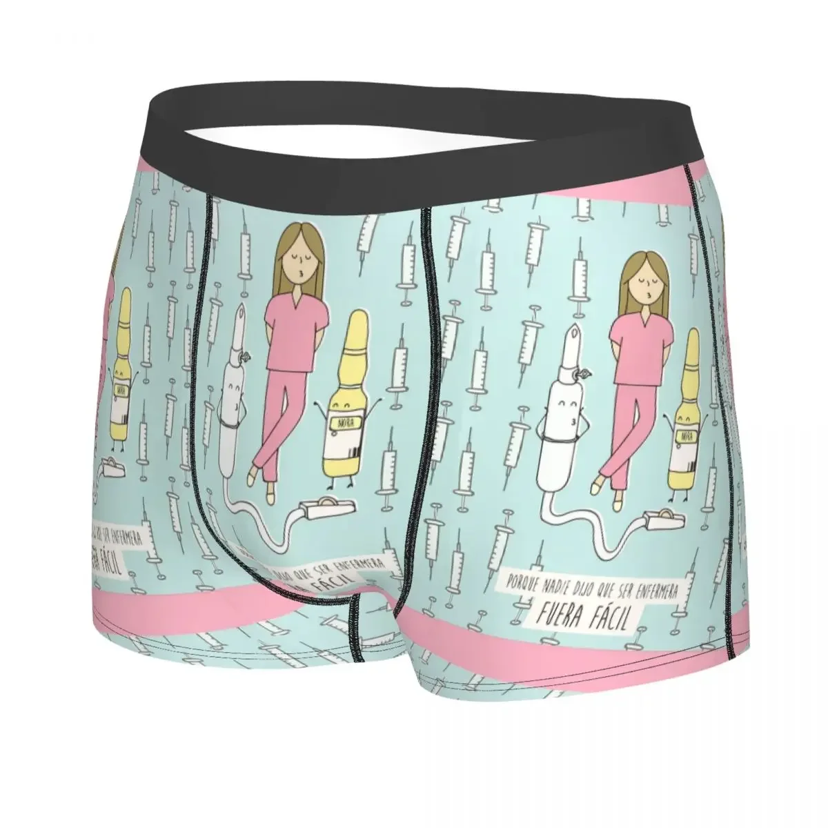 Custom Cartoon Ladies Nurse Doctor Printed Boxers Shorts Men's Briefs Underwear Fashion Underpants