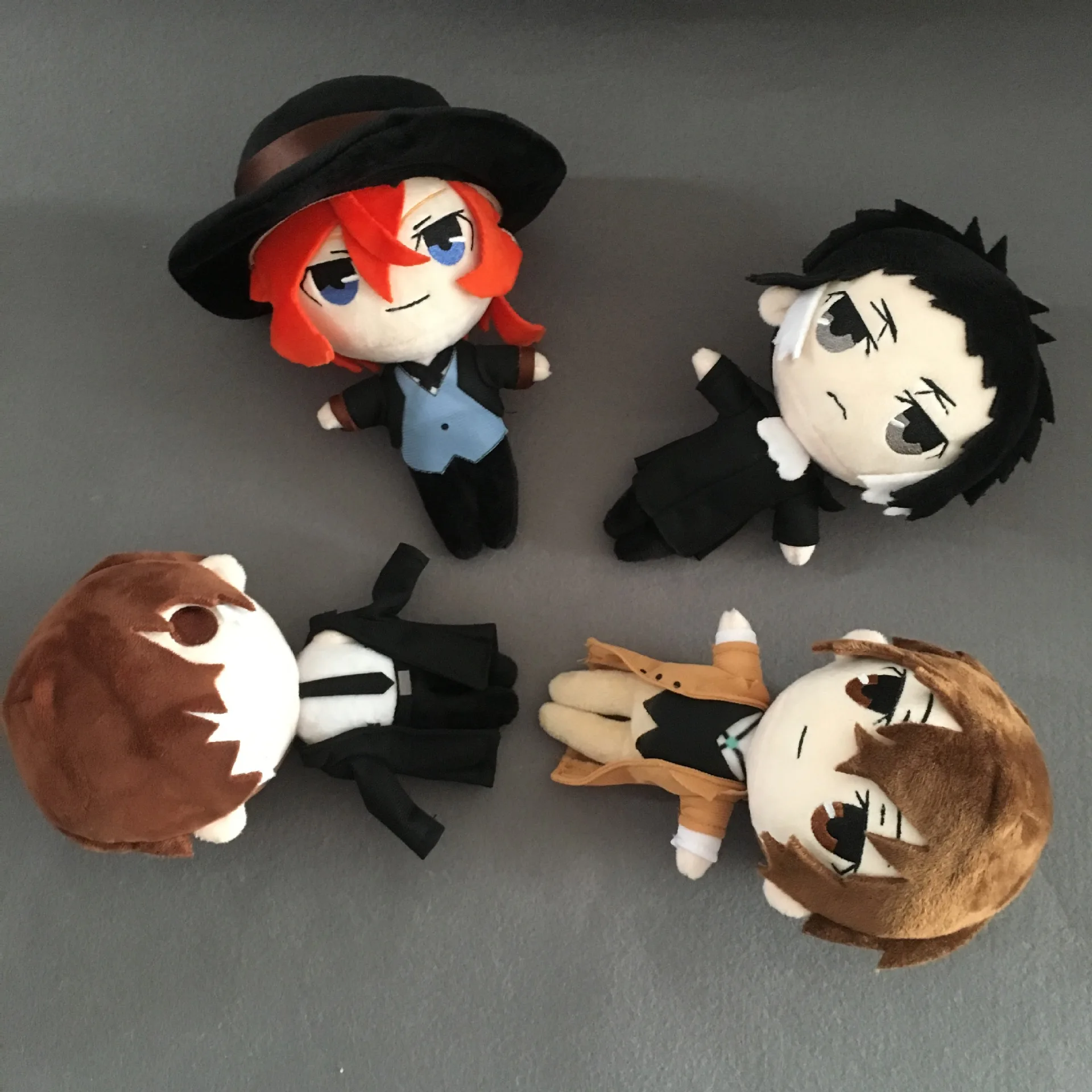 20cm Anime Bungou Stray Dogs Edogawa Rampo Plush Doll Dazai Osamu Nakahara Chuuya Nakajima Atsushi Stuffed Plushie Toys Doll