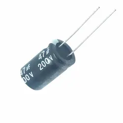 20個47uf 200v 47MFD 200ボルトアルミ電解コンデンサ10*20ミリメートルラジアル47mf200v 47uf200v 200v47mf 200v47uf