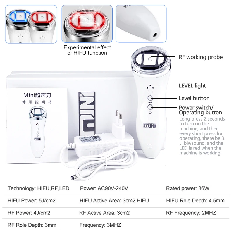 Frequency Face Skin Care Rejuvenation Wrinkle Removal Lifting Tightening Facial Physical Body Massage Beauty Machine