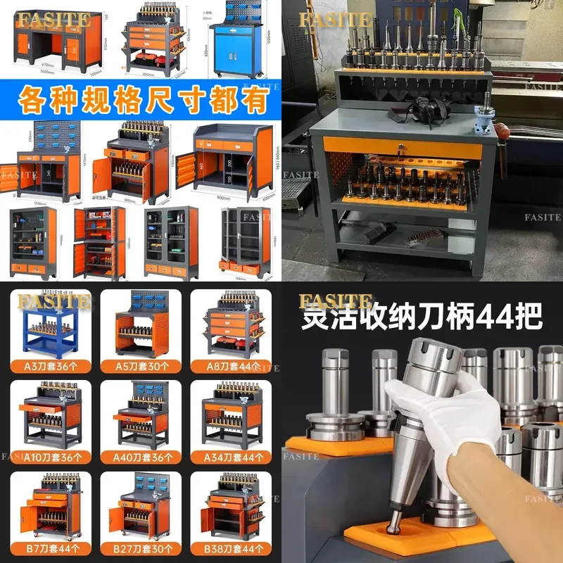 For CNC Machining Center Heavy Duty Worktable Tool Cabinet Fitter Table Workshop Tool Holder Storage with High Load