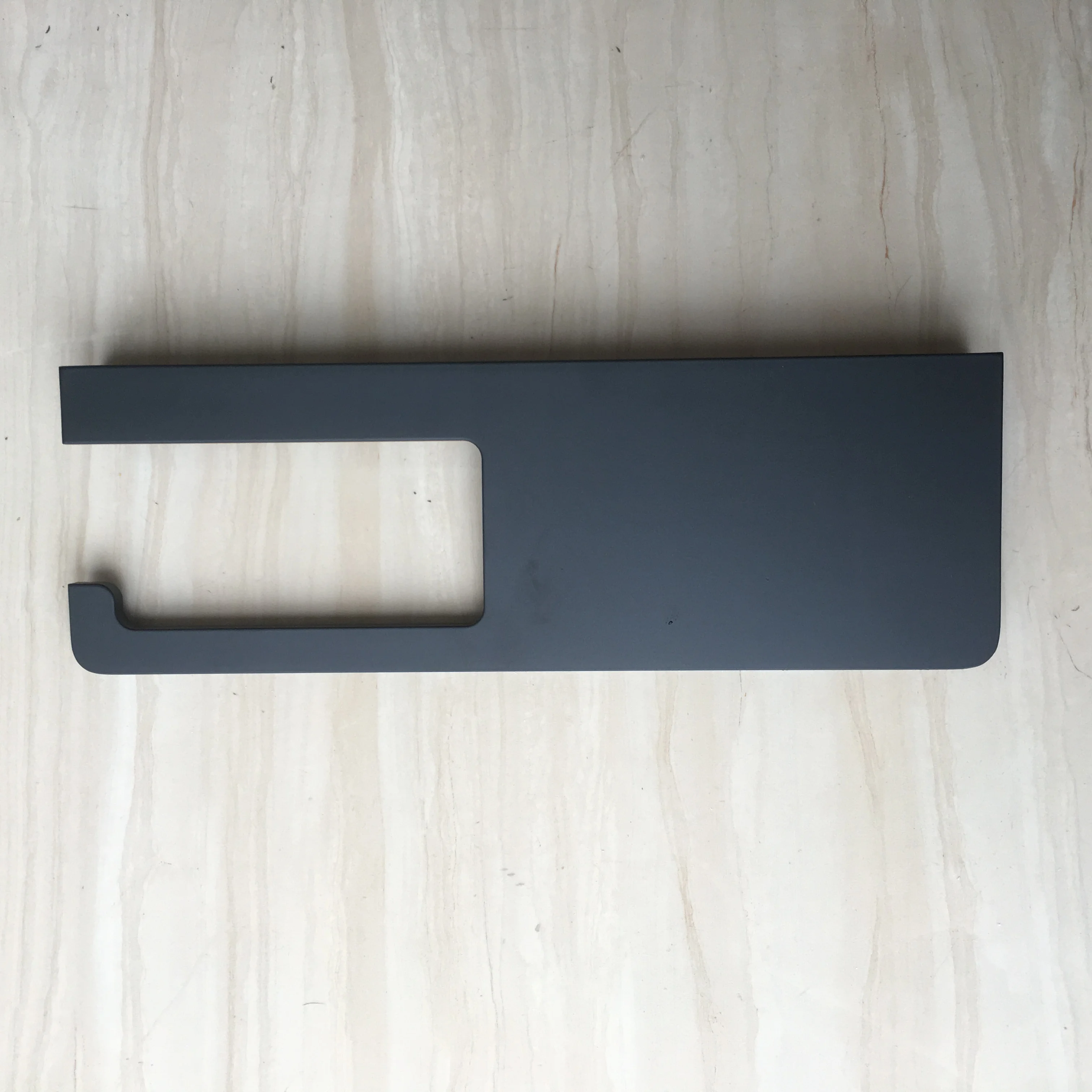 Solid Aluminun Matt Black Toilet Paper Holder Phone Shelf Storage Rack Wall Mounted Bathroom Roll Paper Holder with phone Holder
