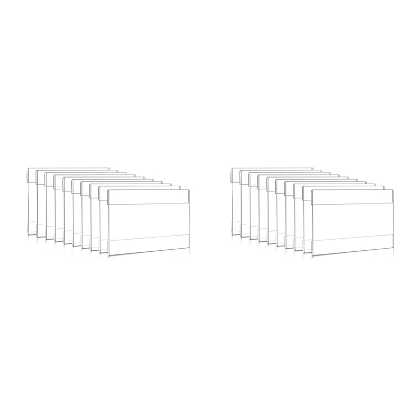 

ABYN-4 X 6 Inch Acrylic Sign Holder Wall Mount,Clear Wall Frame With Double Sided Adhesive Tape For Office, Home 20Pack
