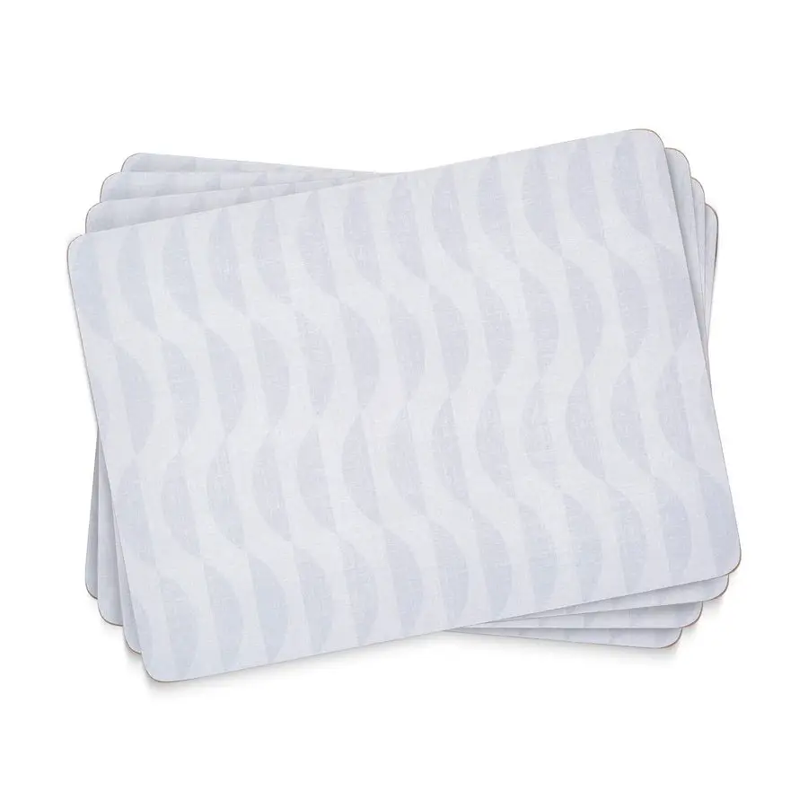 

Серые салфетки Eclipse Storm, набор из 4 элегантных обеденных ковриков размером 15,7 x 11,7, 5 мм, с пробковой спинкой, с термоусилителем, устойчивым к пятнам лаковым плавником