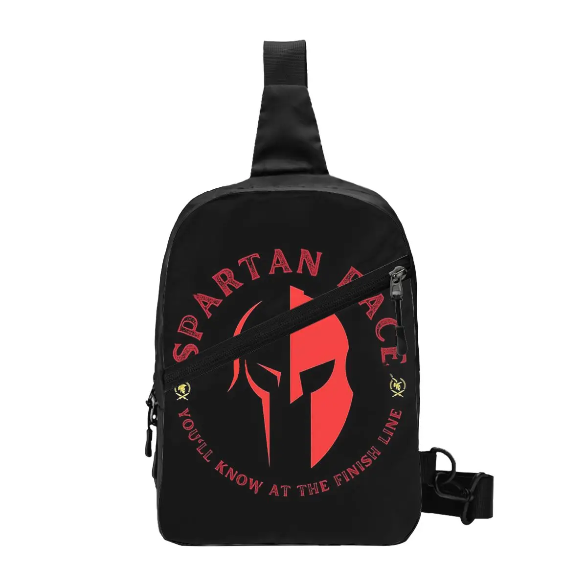 Spartan Race Chest Bag Men Sling Crossbody Backpack Chest Bag Traveling Hiking Daypack Shoulder Bag