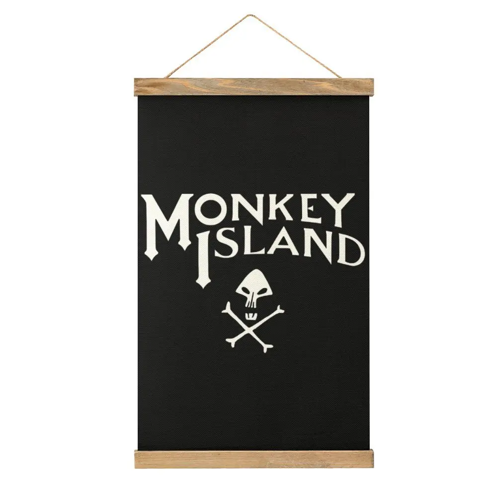 Monkey Island Classic Canvas Hanging Picture Graphic Mural Kitchen Wall Decoration Funny Joke Style Hang Pictures