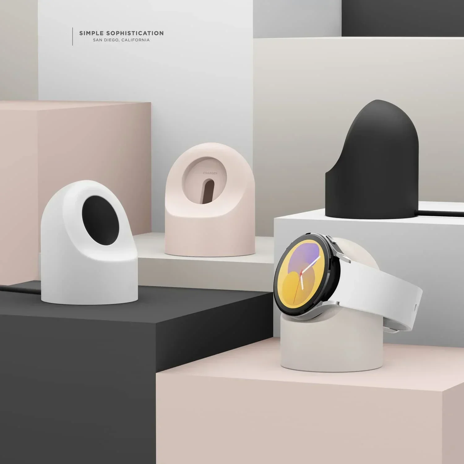 Silicone Charging Seat for Samsung Galaxy Watch 7/6/5 40mm 44mm Ultra 47mm Charging Stand Watch 6 Classic 47mm 43mm Storage Seat