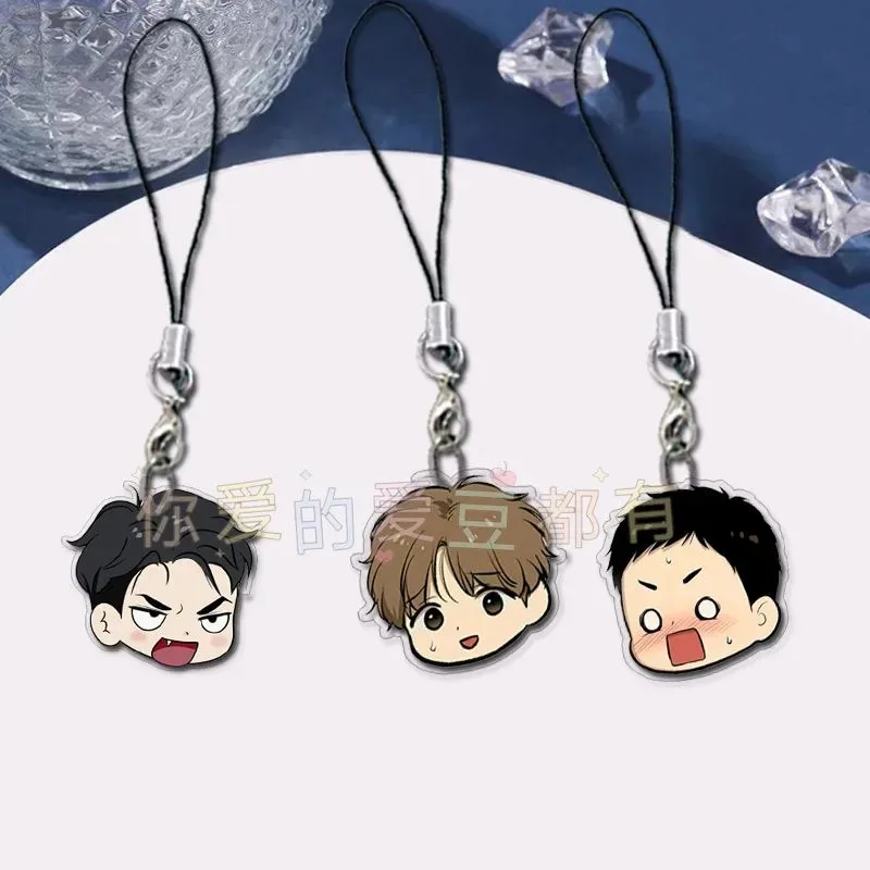 

Korean BL Manwha Jinx Mobile Phone Lanyard Joo Jaekyung Kim Dan Acrylic Pendant Kawaii Straps Hanging Cute Rope DIY Decor Gift