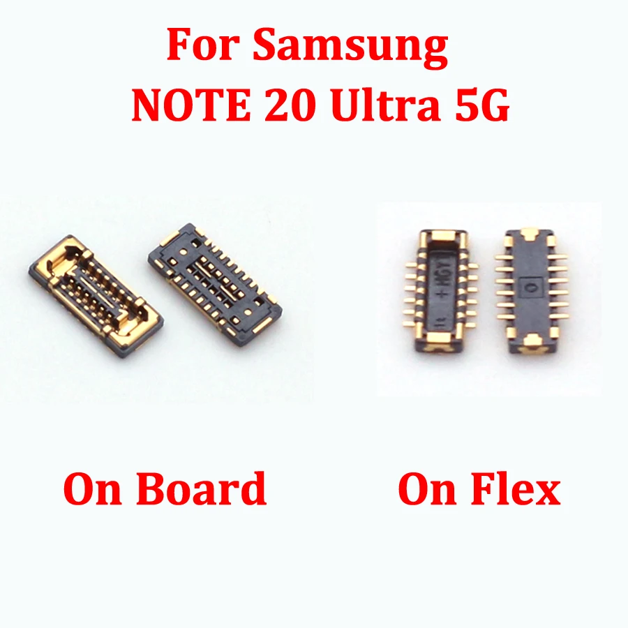 

2PCS for Samsung NOTE 20 Ultra 5G /Note20 N980F N981B N981W N986B N981U N986W N986U N985F WiFi Antenna FPC Connector on Board