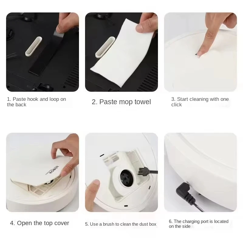 Xiaomi Fully Automatic Smart Sweeping Robot USB Rechargeable Use Lazybones Intelligent 3 In1 Sweeping Machine Home Appliance