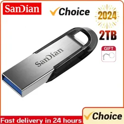 SANDIAN USB Flash Drive High Speed OTG Pen Drive 2TB 1TB USB Stick 16gb Rotatable PenDrive For Android Micro/PC Business Gift