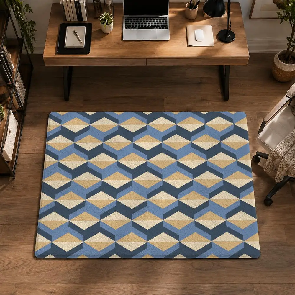 Personalized Pattern Arrangement Floor Mat Flannel Non-Slip Washable Soft Rug Bathroom Kitchen Bedroom Living Room Home Decor