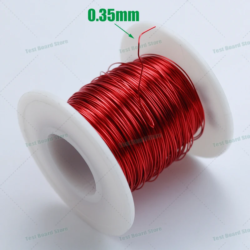 1Pce red copper wire coil pure copper metal enameled wire 0.2/0.35/0.4/0.5/0.6/0.7/0.8/1.0mm anti-oxidation copper magnetic wire