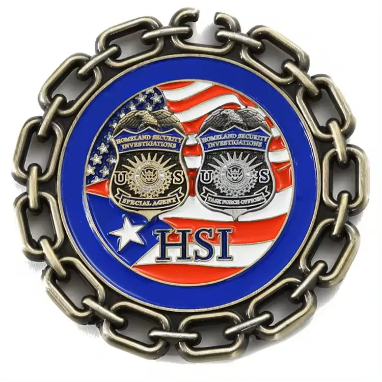 يمكن تخصيص عملة التحدي المخصصة من المصنع ثلاثية الأبعاد مع تصميم شعارك