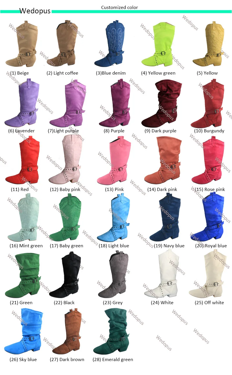 Wedopus Customized 28 Colors Grey Line Dance Boots for Women Soft Sole Suede Swayd Dance Boot Indoor