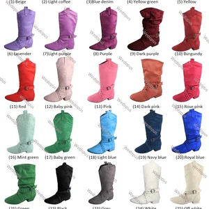 Wedopus Boints Custom Jump Women's Line Tanzflaschen mit burgunderfarbenen Stiefeln Salsa Latin Dance Schuhe Country Dance Boots Stiefel 12 Hauptverkaufssprung tanzen - №9