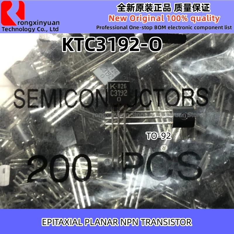 KTC815-O KTC815 KTC815O C815 C815-O 2SC815 KTC3192-O KTC3192 KTC31920 C3192 2SC3192 TO-92 오리지널 100% 품질, 50 개