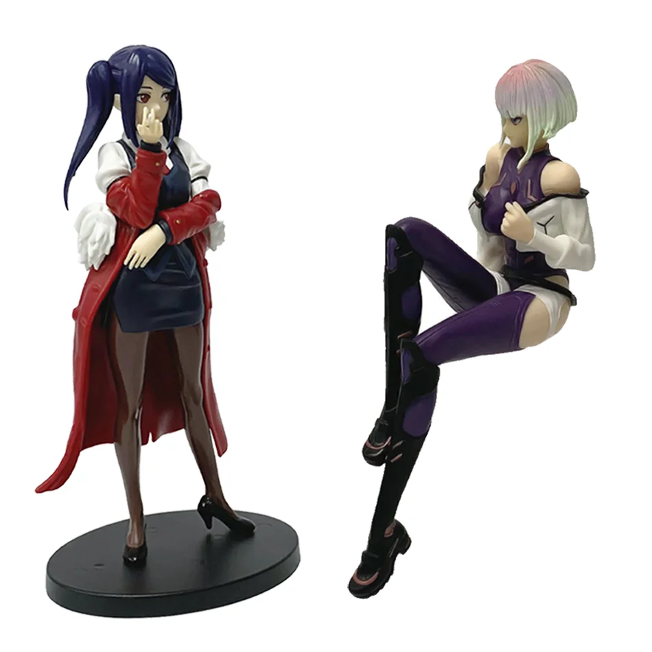 متوفر 17-21 سم شخصية أنيمي جيل/لوسي-PVC لعبة مجسمة قابلة للجمع لديكور المكتب/إعطاء الهدايا/هدية السنة الجديدة