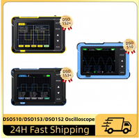 FNIRSI New DSO510 DSO152 DSO153 Mini Handheld Digital 2 IN 1 Oscilloscope Portable 48MS/s 10MHz Bandwidth Electronic Repair Tool