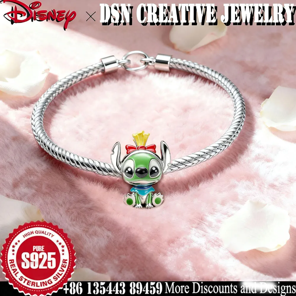 

DSN 925, серебряный шарм, стежка Диснея, как лягушка, принц, бусины для браслета, детский игровой шарм, роскошные ювелирные изделия, подарок