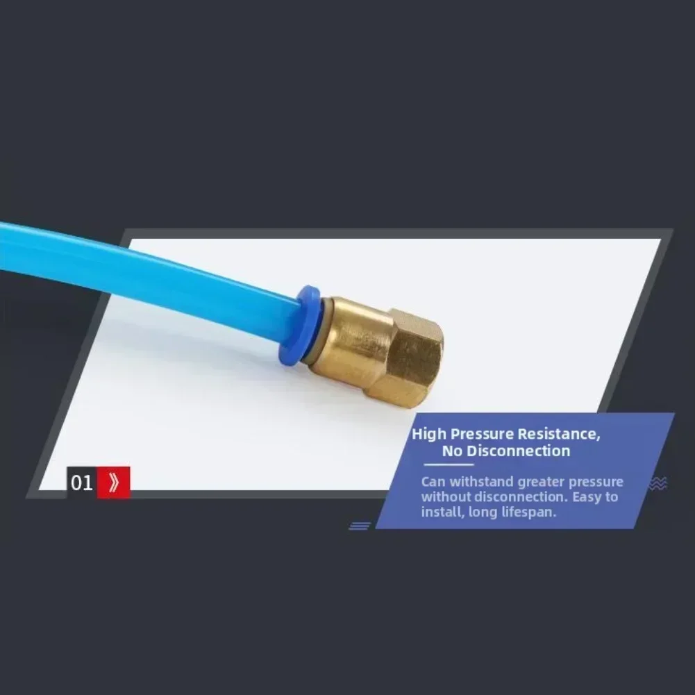 

Advanced Sealing Pneumatic Elbow Quick Connector with Straight Through Thread for Robust For Zero Leakage Connections