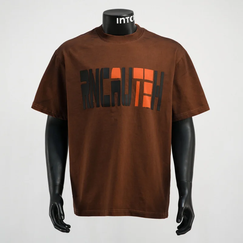 

Small niche design short sleeved top for men and women, summer casual, loose and versatile Korean style couple clothes