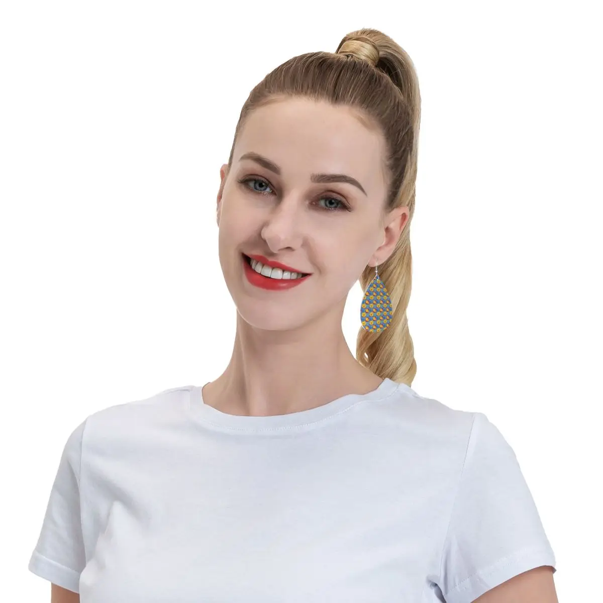 Custom Winnie The Pooh Dangle Drop Earrings Leather Earrings for Women Fashion For Party view 6