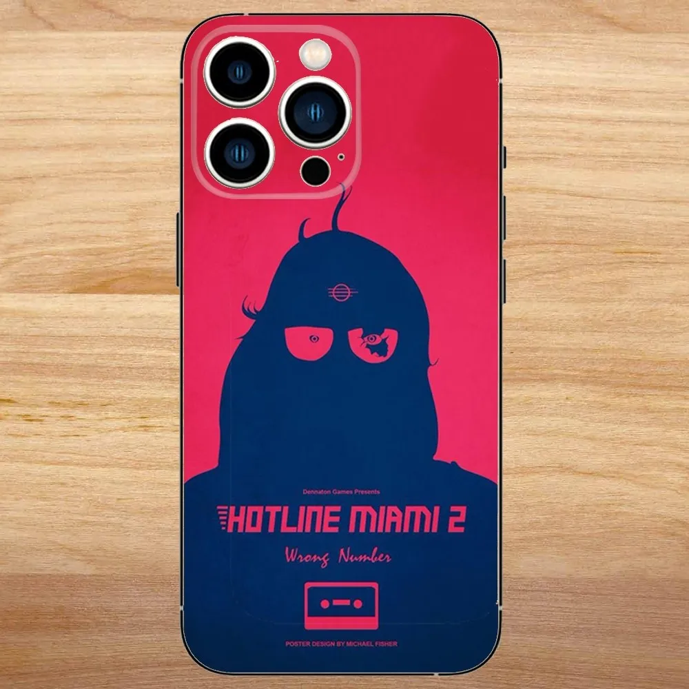 Video Game Hotline Miami Phone Case For iPhone15,14,13,12,11,Pro,Max,Plus,Mini,X,XS,XR,8,7,6,S,Plus,SE Soft Black Case