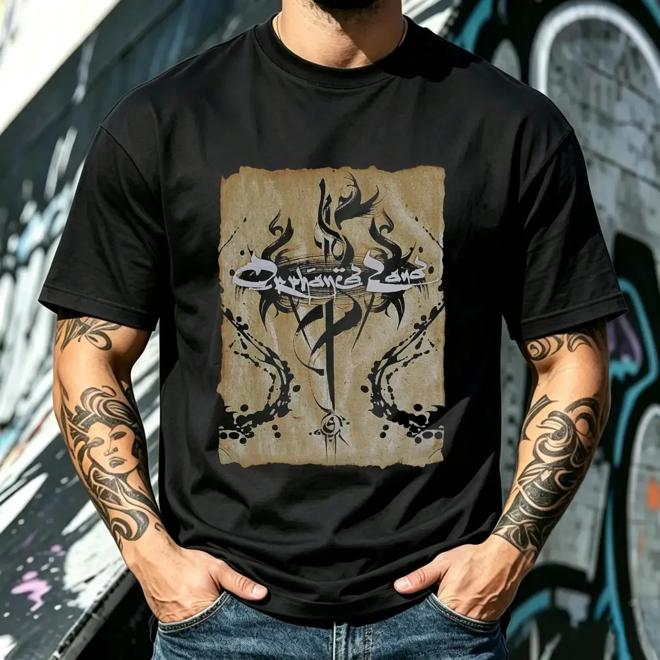 washed T Shirt ORPHANED LAND NEVER ENDING WAY OF ORWARRIOR NEW OFFICIAL METAL BAND long or short sleeves vintage Washed