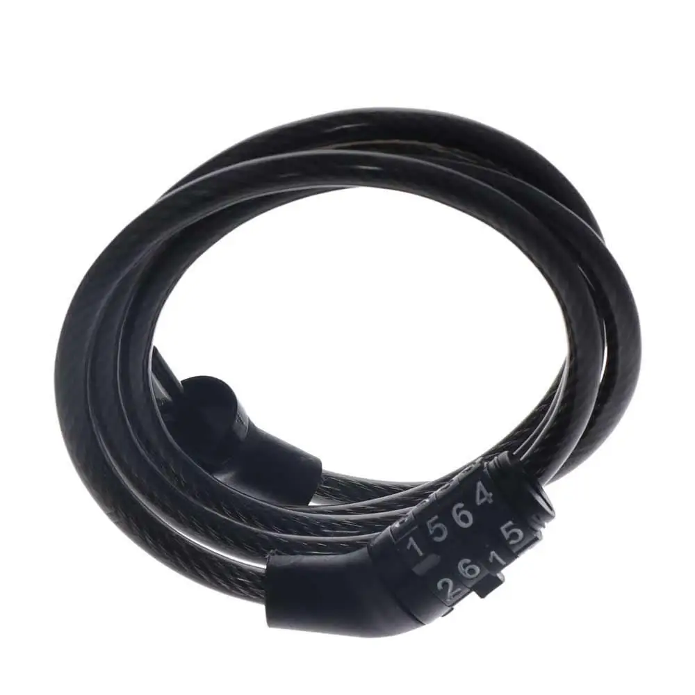 

Bike Accessories Anti-theft Bike Lock 4 Digit Code MTB Bike Cable Lock Safety Portable Motorcycle Password Lock Travel