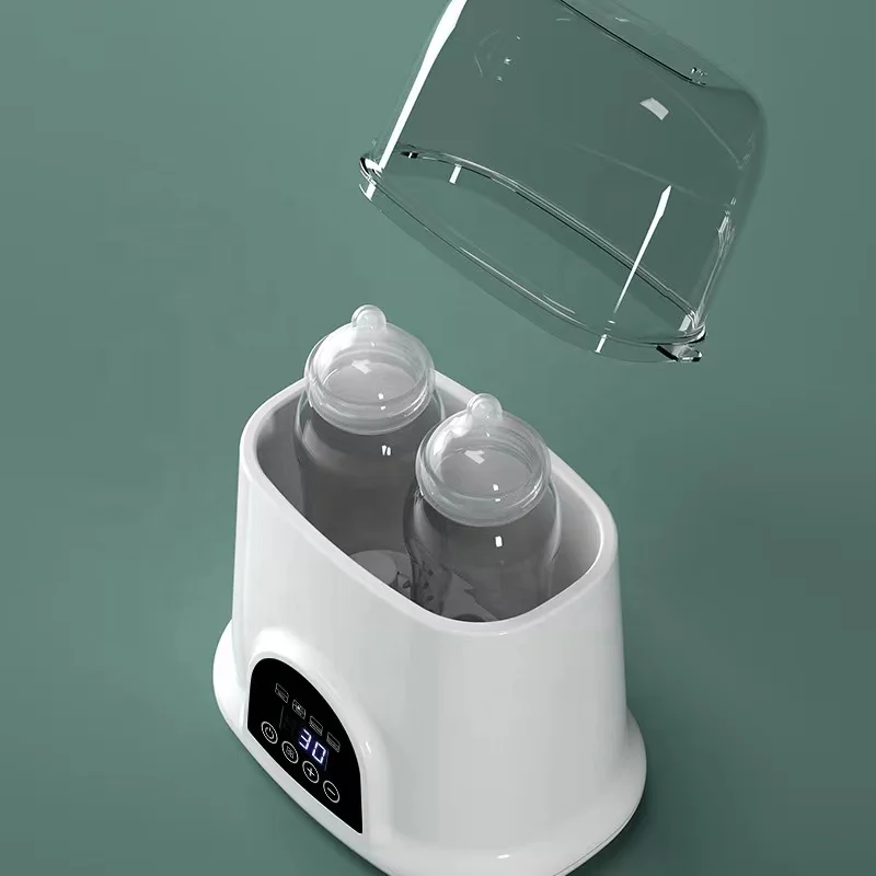 Esterilizador de garrafa dupla de qualidade alimentar aquecedor de leite novo design aquecedor de garrafa de leite de viagem usb recarregável para garrafa de alimentação de bebê