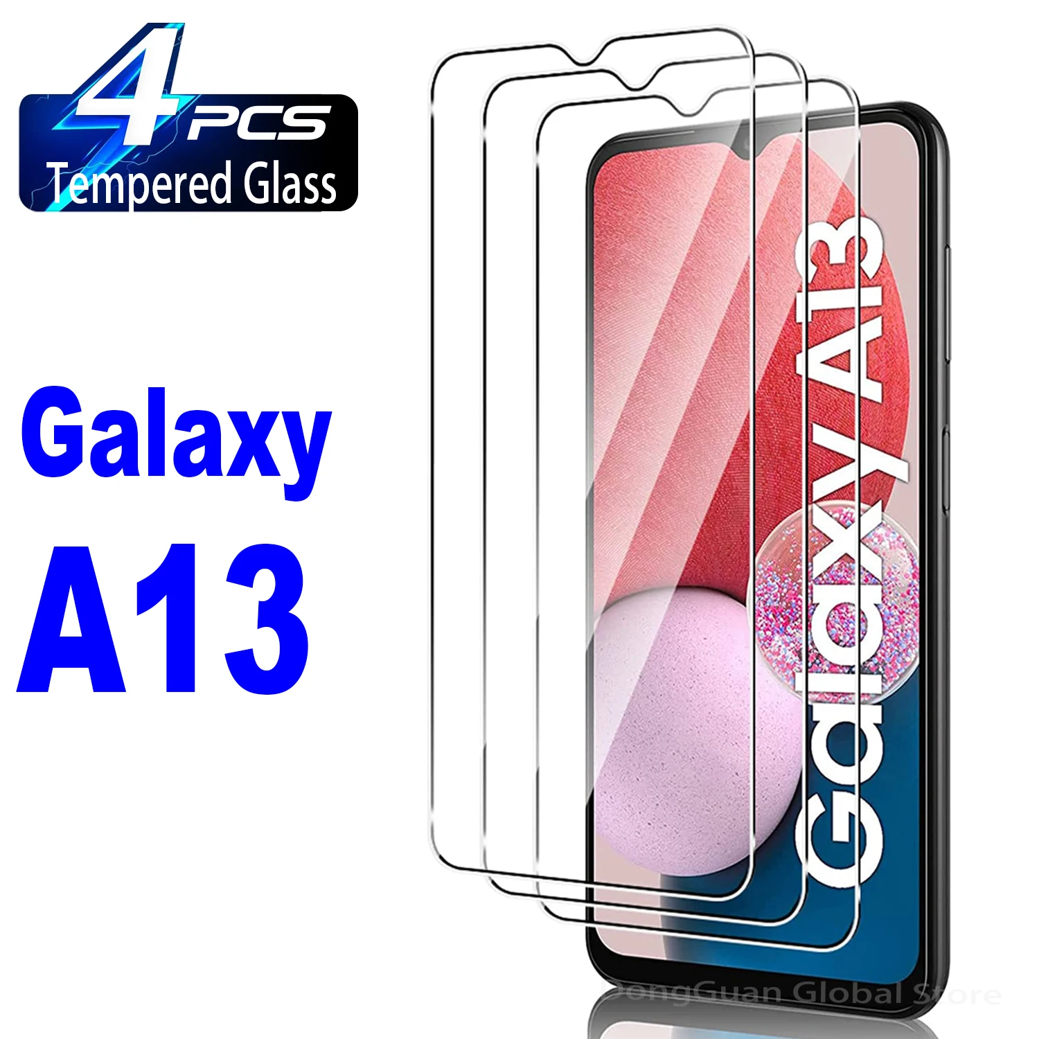 2/4Pcs Tempered Glass For Samsung Galaxy A13 Screen Protector Glass Film