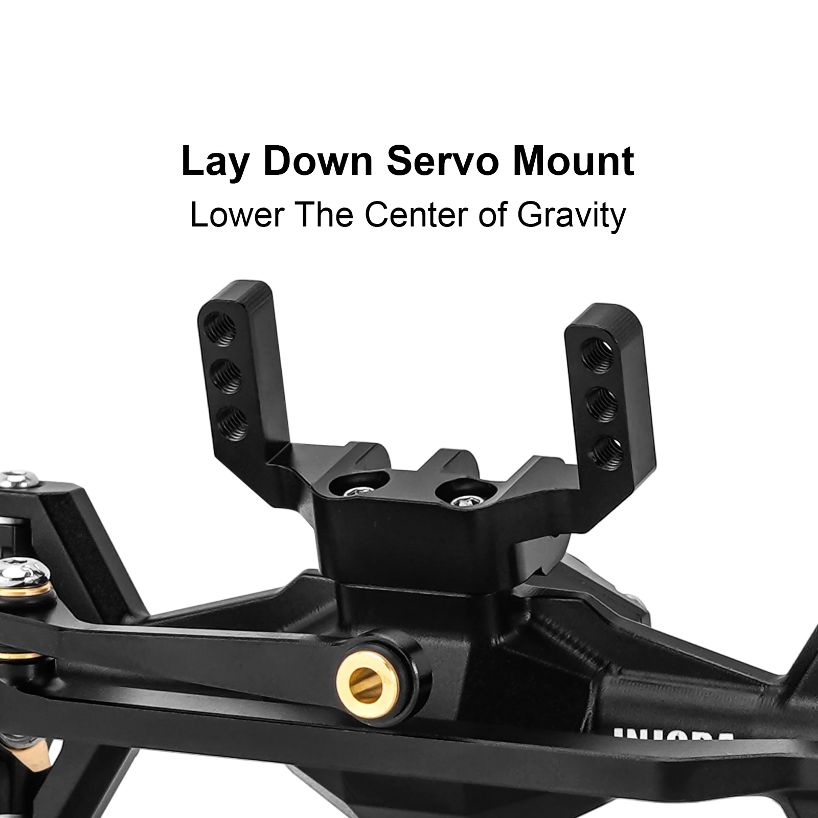 INJORA + axes de portail diamant 5 mm avec jointures et couvercles de direction en laiton pour 1/18 TRX4M