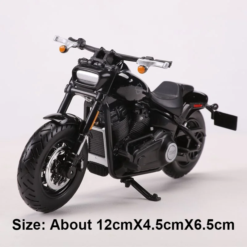 Maisto 1:18 Harley Davidson 2022 Fat Bob 114 Die Cast Vehicles Collectible Hobbies Motorcycle Model Toys Gifts for Kids