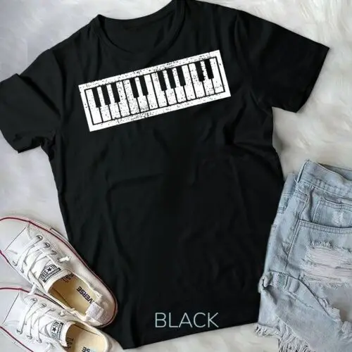 Piano Keyboard Musical Musician Pianist Gift T-Shirt Unisex T-shirt