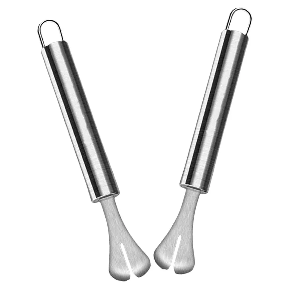 2Pcs Stainless Steel Bowel Cutter Poultry Intestine Opener for Gutting Cleaning Oil Removal from Chicken Duck Goose Intestines