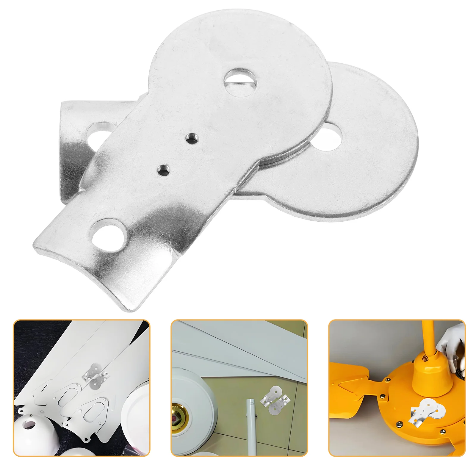 

2pcs Mounting Kit Durable Metal Sturdy Accessory Easy Install Multi Occasion Use Hanging Mount Gasket Ceiling Parts Supply