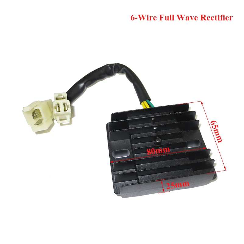 zongshen loncin LIFAN 12V 6 Wires DC Voltage Regulator Rectifier For GY6 150cc 200cc 250cc Scooter ATV Go Kart Pit Dirt Bikes