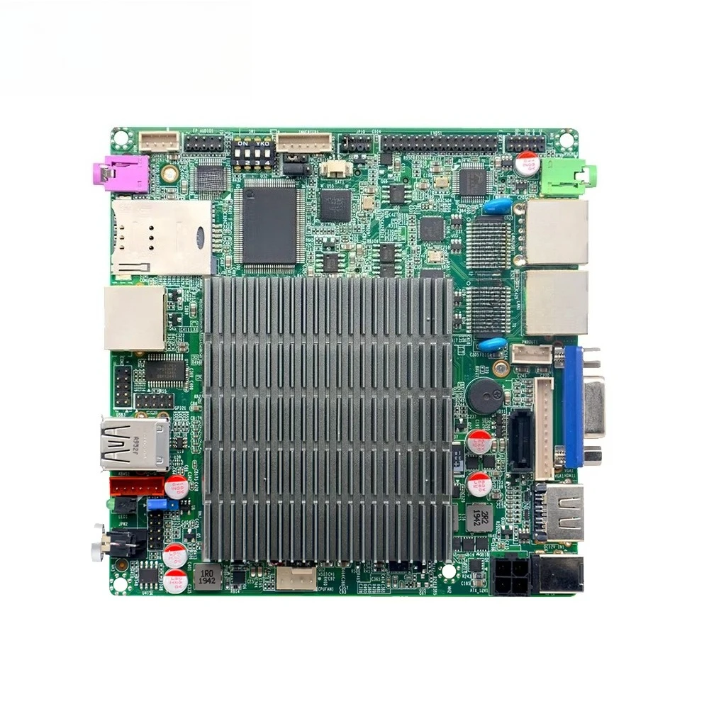 Motherboard With Processor J1900 Quad Core DDR3 MSATA VGA HD 2 LAN Small Mini Motherboard Nano Itx Motherboard