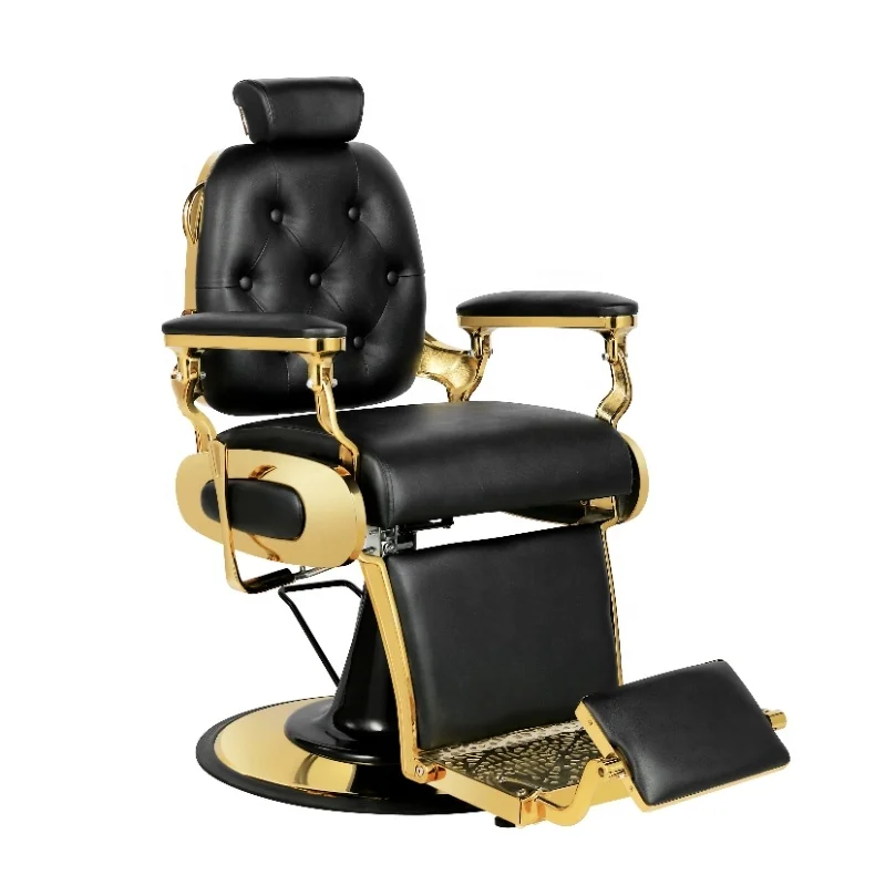 

Modern Salon Furniture Black Hairdressing Equipment Men's Hair Salon Barber Chair