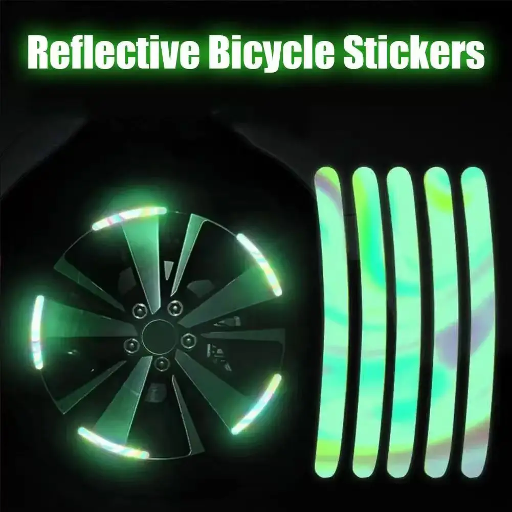 20-piece set of reflective stickers for car wheels, nighttime safety warning stickers, personalized decorative car stickers