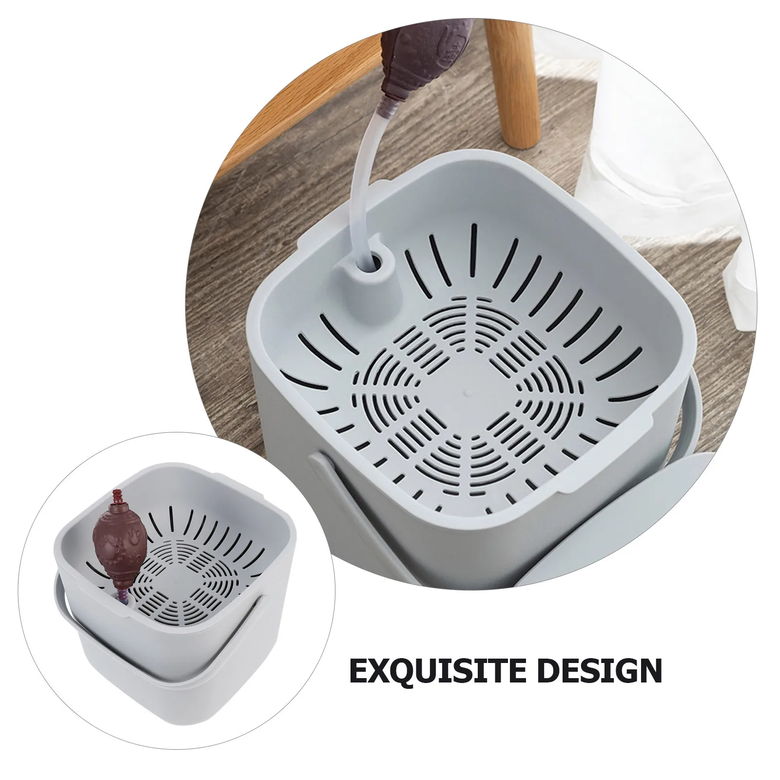 1 مجموعة 1 مجموعة دروس دلو المحمولة حامل أوراق الشاي البلاستيكية للمنزل المطبخ مكتب الشاي بقايا تخزين تصفية سلة النفايات