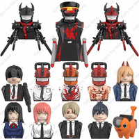 Hot Anime Chainsaw Man Blocks Mini Action Figures Denji Pochita Building Blocks Dolls Bricks Assembly Model Children Toys Gifts