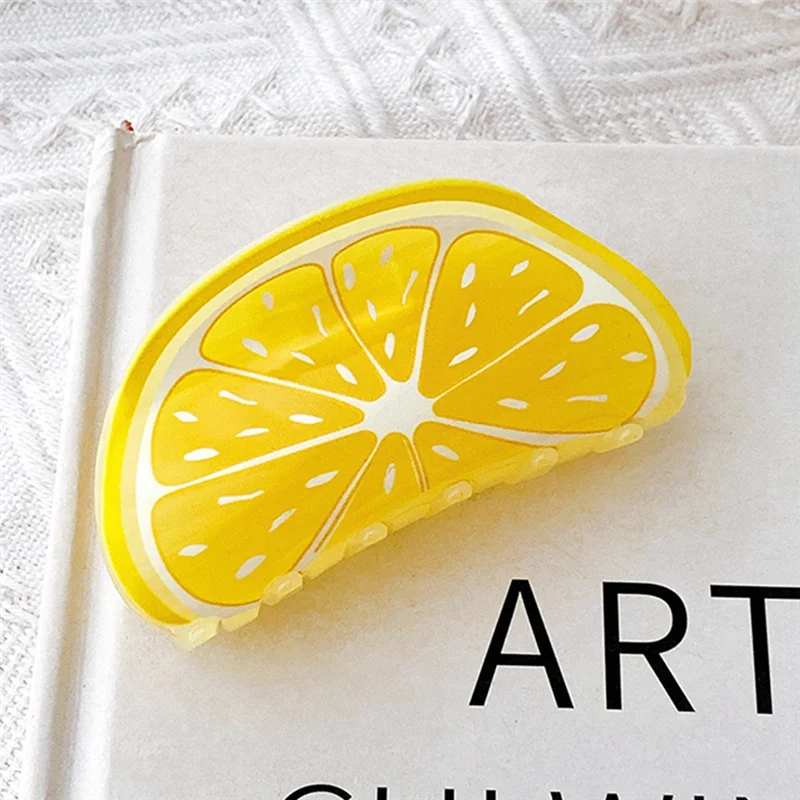 CKFAM-مشابك فكية للشعر ودبابيس شعر على شكل ذيل حصان وإكسسوارات ديكور للنساء والفتيات باللون البرتقالي #6